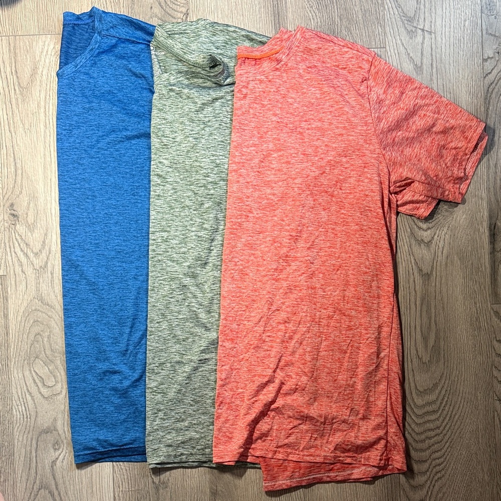 Essentials Short Sleeve T-Shirt Trio - Blue, Green, Red